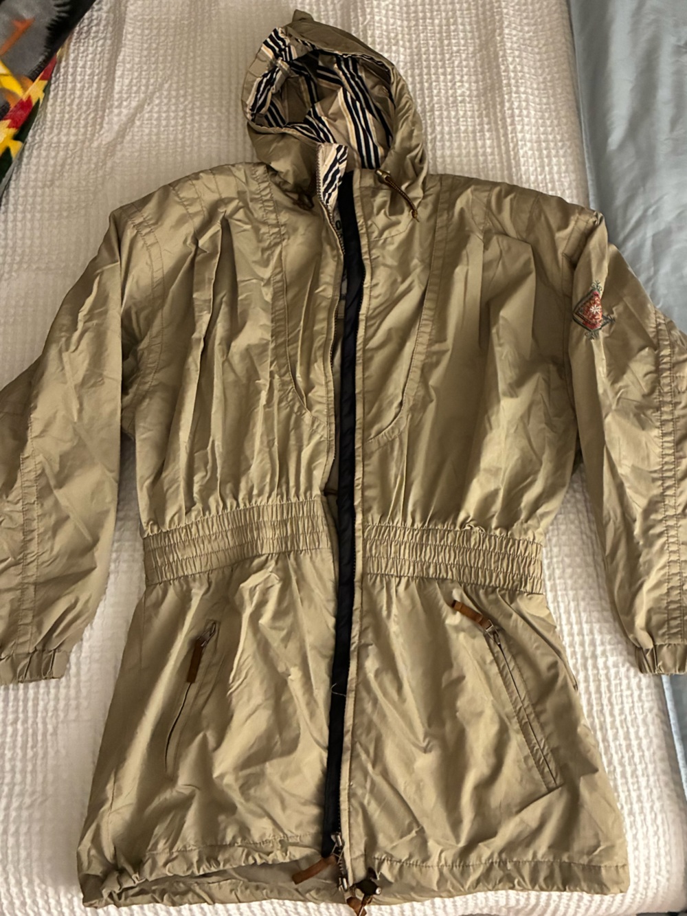 Obermeyer Tan Hooded Anorak Jacket